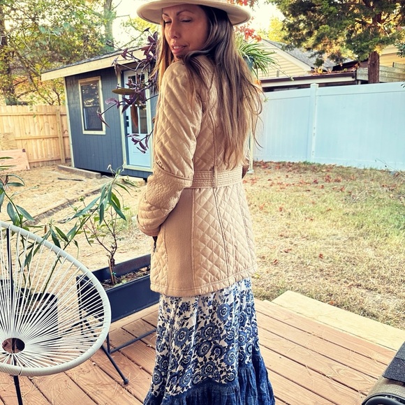 A pea in the pod maternity coat jacket quilted and belted small - Picture 3 of 9